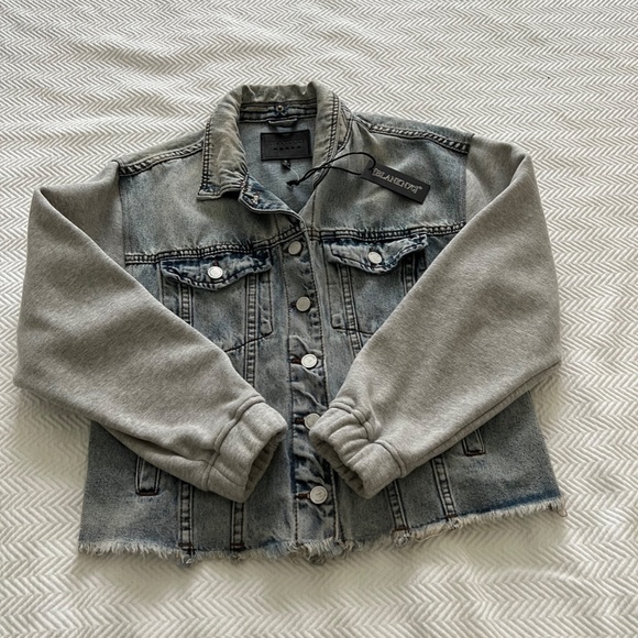 mixed media jacket by BLANK NYC - Picture 3 of 13